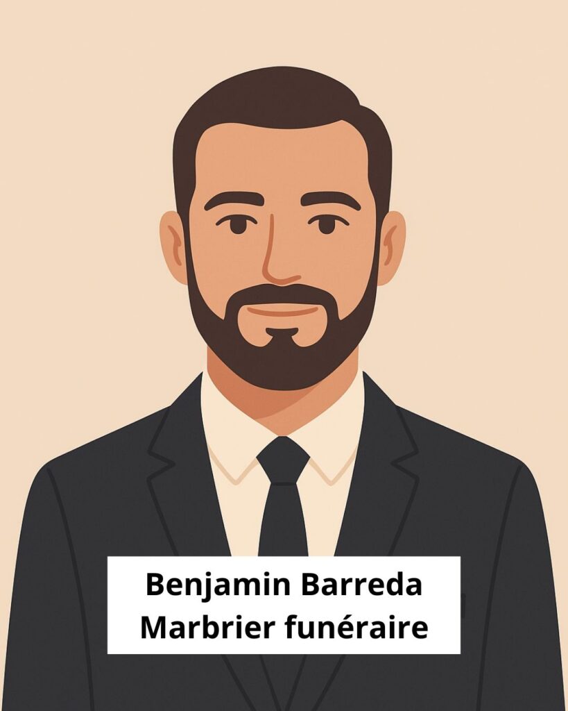 marbrier funéraire, artisan spécialisé dans la taille et la pose de monuments funéraires en granit